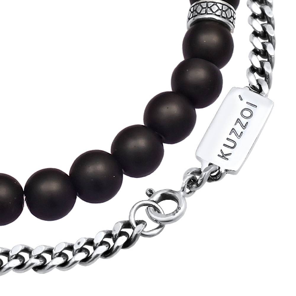 Kuzzoi Panzer-Armband Set | Onyx (Schwarz) Meist gekauft