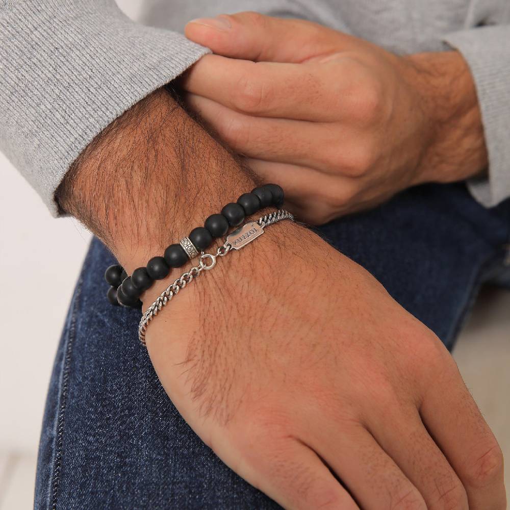 Kuzzoi Panzer-Armband Set | Onyx (Schwarz) Meist gekauft