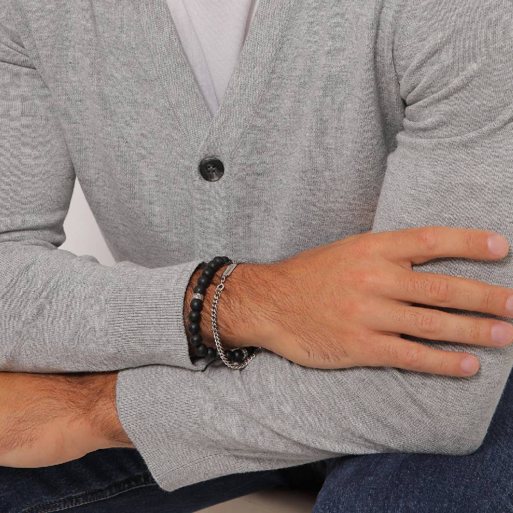 Kuzzoi Panzer-Armband Set | Onyx (Schwarz) Meist gekauft