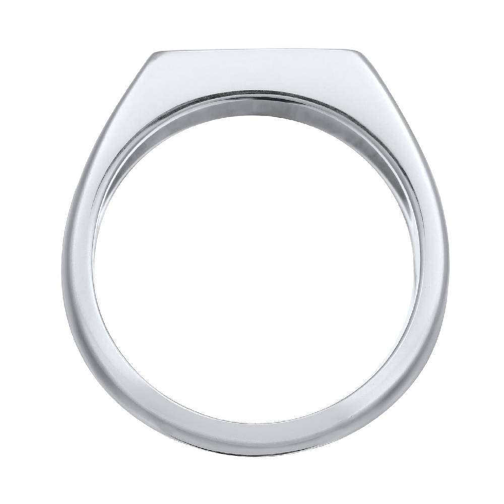 Kuzzoi Siegelring Rechteck | Emaille (Schwarz) Flash Sale