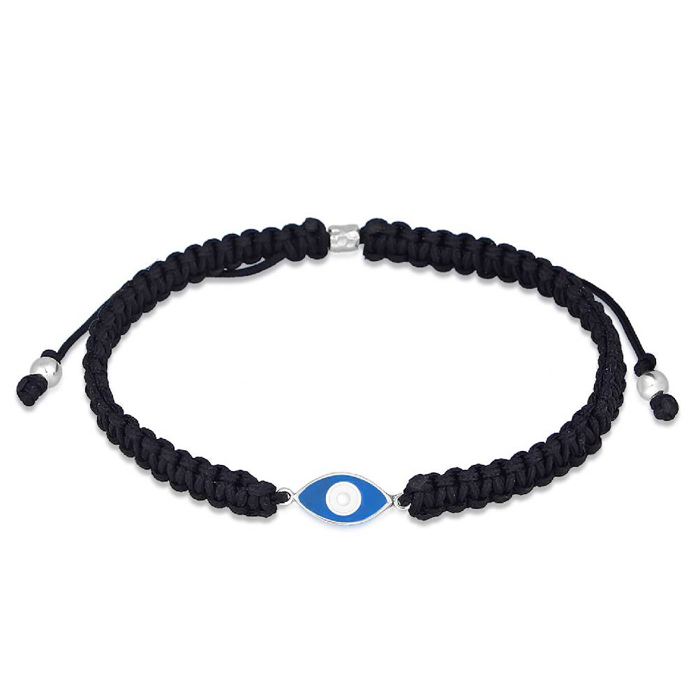 Kuzzoi Armband Evil Eye | Nylon (Schwarz) Saisonschlussverkauf