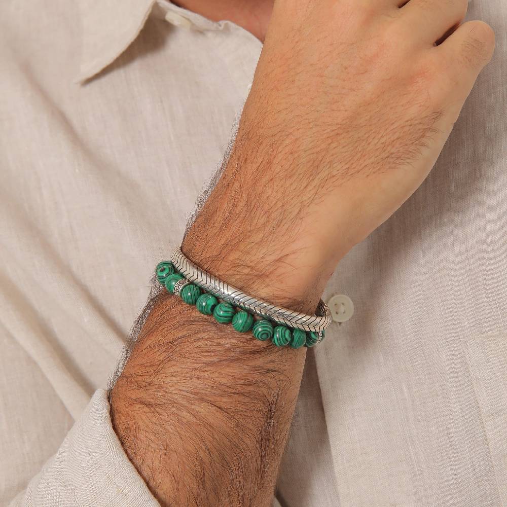 Kuzzoi Armbandset Armreif | Malachit (synth.) Neueste Mode