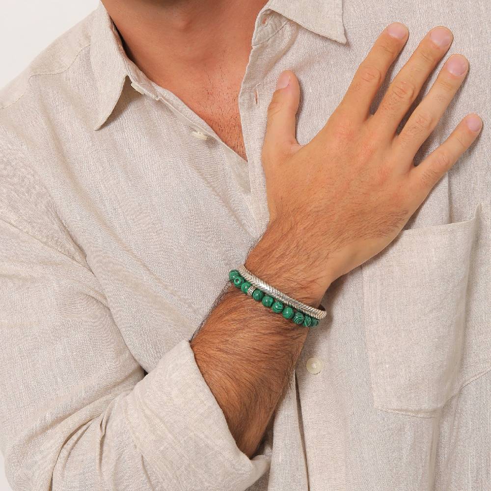 Kuzzoi Armbandset Armreif | Malachit (synth.) Neueste Mode