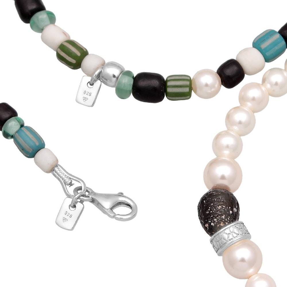 Kuzzoi Schmuckset Beads Boho | Muschelkernperlen Fabrikverkauf