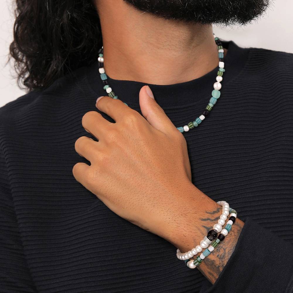 Kuzzoi Schmuckset Beads Boho | Muschelkernperlen Fabrikverkauf