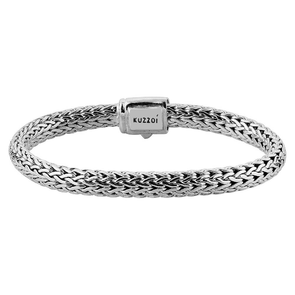 Kuzzoi Panzer-Armband | Zirkonia (Weiß) Cyber Monday