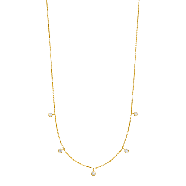 Leaf Jewelry Halskette "my first diamond" Charms, 14 K Gelbgold Riesige Ersparnisse