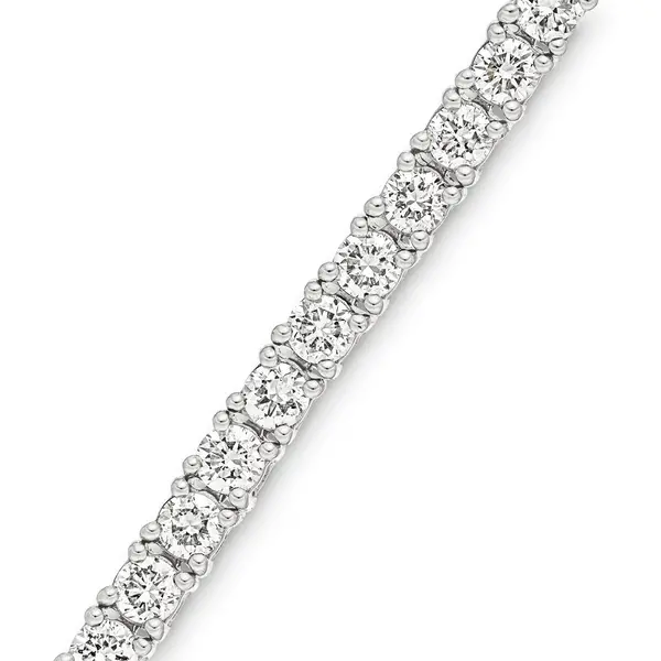Leaf Jewelry Tennisarmband mit Diamanten, Weißgold, 3.42ct, 17.0cm Wochenangebot