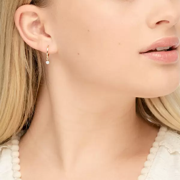 Leaf Jewelry Creole Pure mit Diamanten, 18 K Gelbgold Bis zu 55% Rabatt