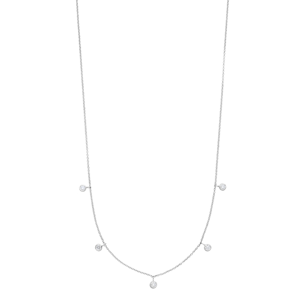 Leaf Jewelry Halskette "my first diamond" Charms, 14 K Weißgold Fabrikladen