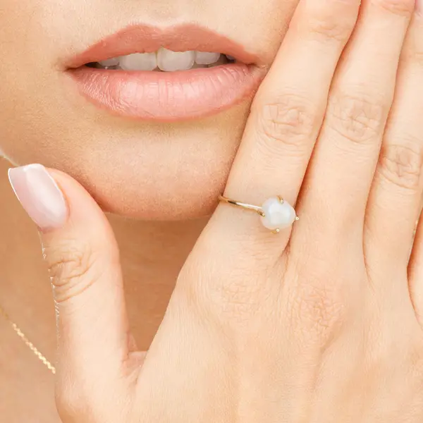 Leaf Jewelry Ring Barock Pearl, 14K Gelbgold 50% Rabatt für begrenzte Zeit