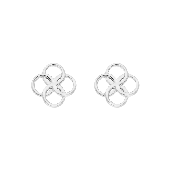Leaf Jewelry Ohrstecker Clover Charm, 925 Sterlingsilber Schlussverkauf