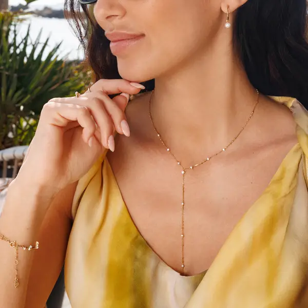 Leaf Jewelry Armkette Flying Pearls, 3-reihig, 18 K Gelbgold vergoldet Limitierter Zeitrabatt