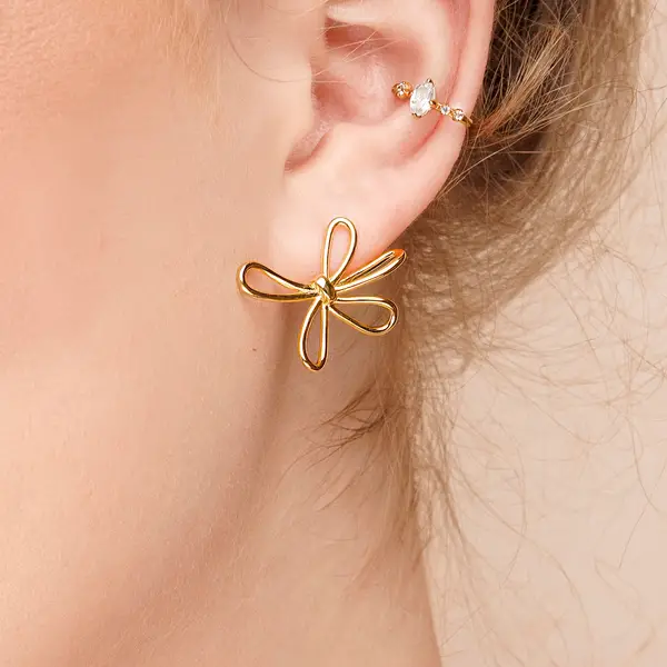 Leaf Jewelry Ohrstecker Blossom, groß, 925 Sterlingsilber Großer Ausverkauf