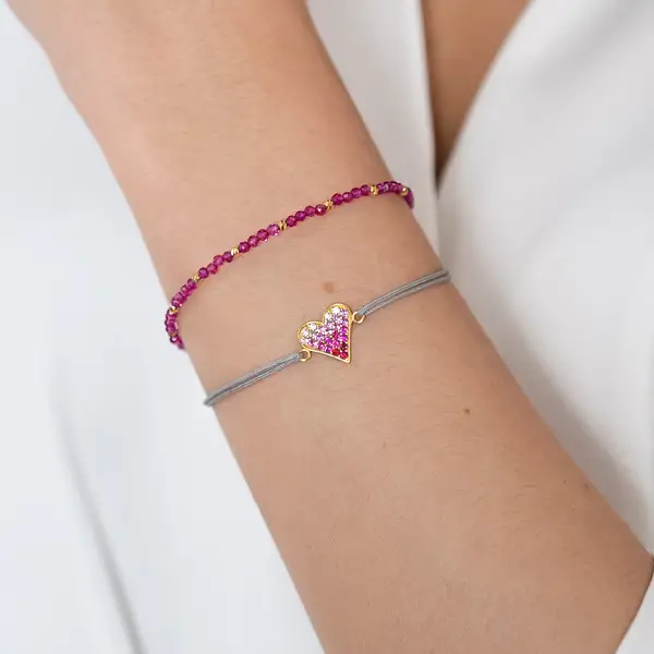 Leaf Jewelry Armkette Serenity, Rubin, 925 Sterlingsilber VIP-Rabatte