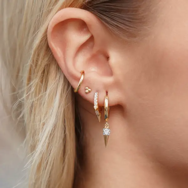 Leaf Jewelry Ohrstecker Bubble, 18 K Gelbgold vergoldet JETZT KAUFEN