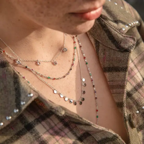 Leaf Jewelry Halskette Platelet, kurz, 18 K Roségold vergoldet Bis zu 50% Rabatt
