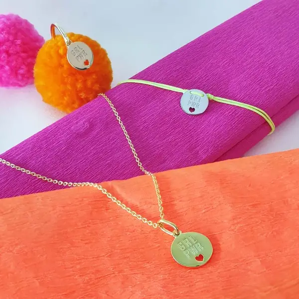 Leaf Jewelry Charity Armband GRL PWR, Koralle Vierteljährliche Förderung