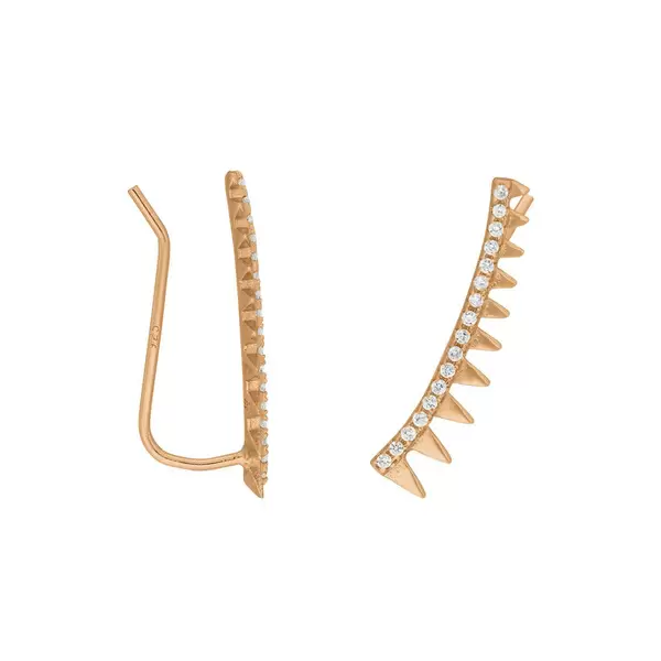 Leaf Jewelry Earclimber Memory II, 18 K Rosegold vergoldet 50% Rabatt für begrenzte Zeit