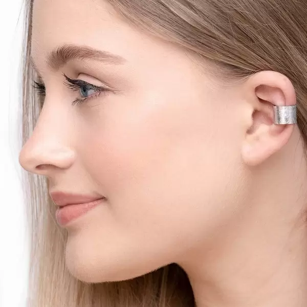 Leaf Jewelry Earcuff Matt, 10mm, 18 K Rosegold vergoldet Online