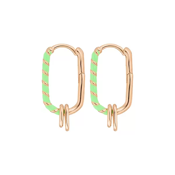 Leaf Jewelry Silber Creole, Rosegold, Neon Twist Hotsell