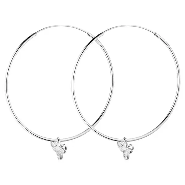 Leaf Jewelry Creole Bee Happy, 925 Sterlingsilber Fabrikpreis