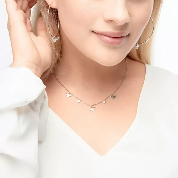 Leaf Jewelry Creole Bee Happy, 925 Sterlingsilber Fabrikpreis
