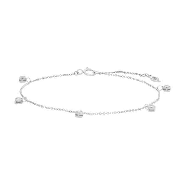 Leaf Jewelry Armkette "my first diamond" Charms, 14 K Weißgold Cyber Monday