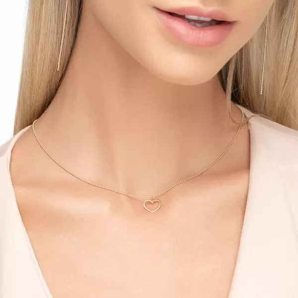 Leaf Jewelry Halskette GENTLE HEART, 14 K Gelbgold Osterangebot