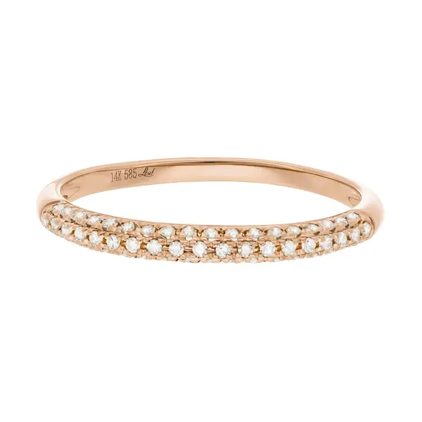 Leaf Jewelry Ring DAZZLE mit Diamanten, 14K Rosegold Online Outlet