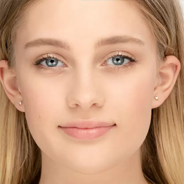 Leaf Jewelry Ohrstecker "my first diamond", 18 K Gelbgold Begrenzte Freigabe