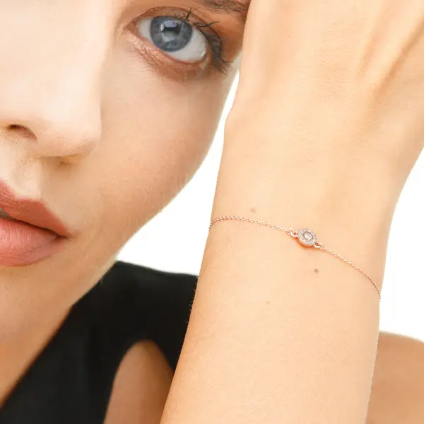 Leaf Jewelry Armkette Pavé II mit Diamanten, 18 K Rosegold Bis zu 65% Rabatt