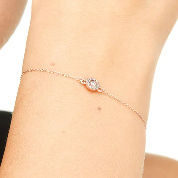 Leaf Jewelry Armkette Pavé II mit Diamanten, 18 K Rosegold Bis zu 65% Rabatt