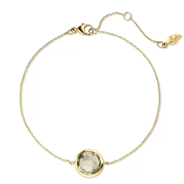 Leaf Jewelry Armkette Green Amethyst, 14 K Gelbgold Bis zu 55% Rabatt