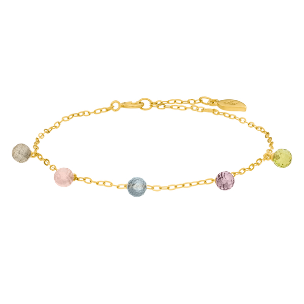 Leaf Jewelry Armkette Sweet Gems, 14K Gelbgold Super Rabatt