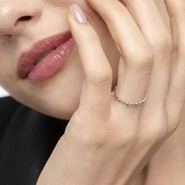 Leaf Jewelry Ring Kugel, 18 K Roségold Begrenzt auf 3 Tage