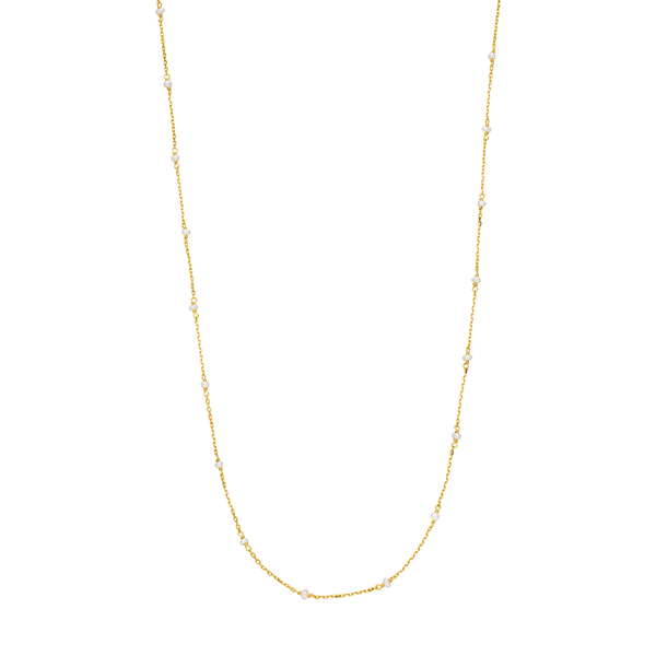 Leaf Jewelry Halskette Pearls, 14K Gelbgold Hotsell