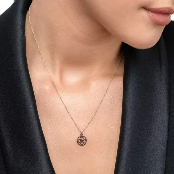 Leaf Jewelry Halskette Clover, 14 K Rosegold Limitierter Zeitrabatt