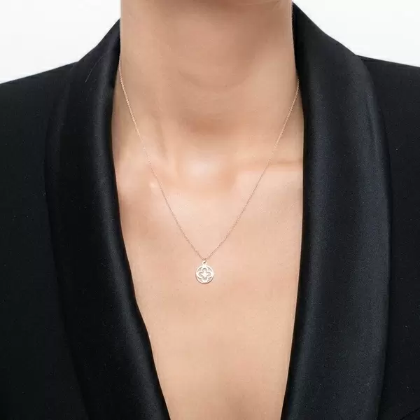 Leaf Jewelry Halskette Clover, 14 K Rosegold Limitierter Zeitrabatt