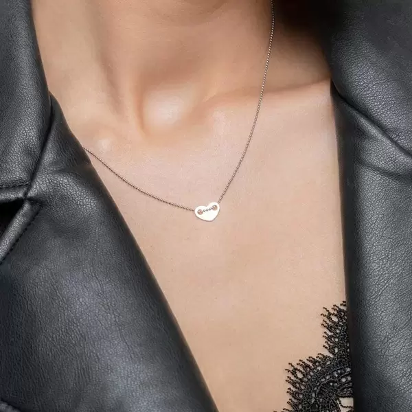Leaf Jewelry Halskette Heart, 14 K Weißgold Fabrikpreis