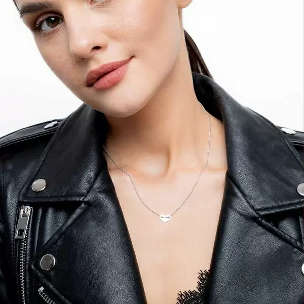 Leaf Jewelry Halskette Heart, 14 K Weißgold Fabrikpreis