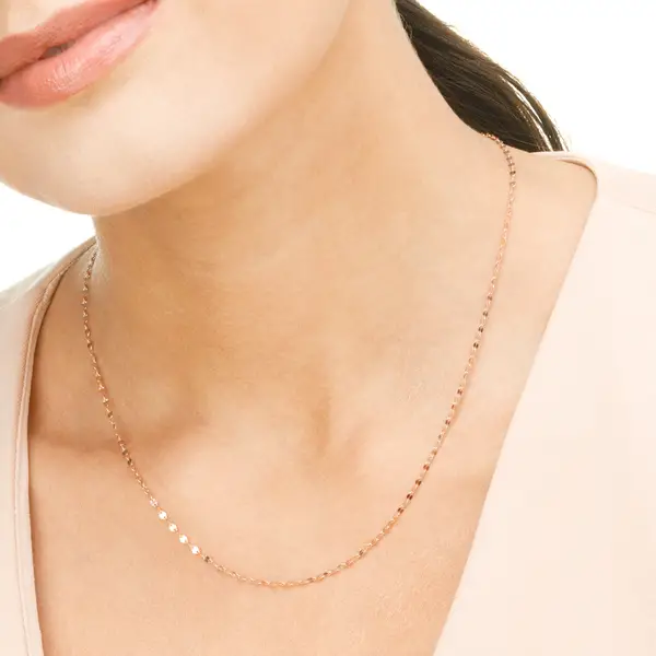 Leaf Jewelry Halskette Shiny Twist, 14K Gelbgold Versandkostenfrei