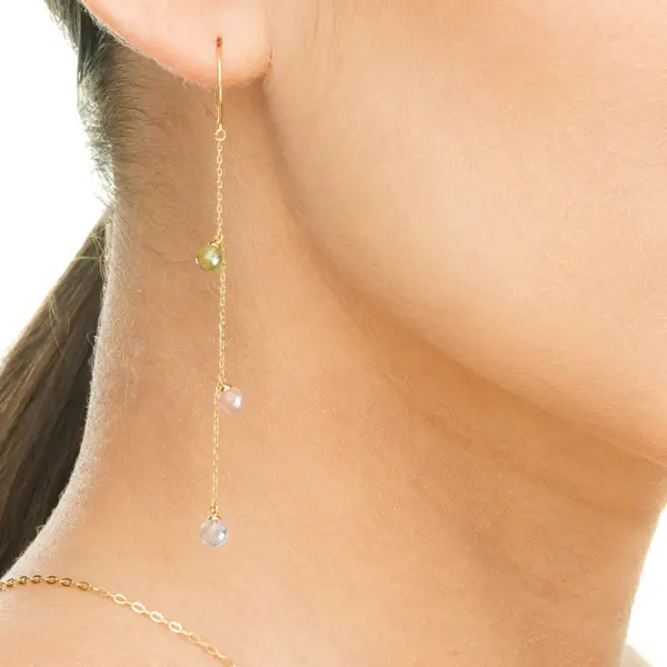 Leaf Jewelry Ohrhänger Sweet Gems, 14K Gelbgold Black Friday