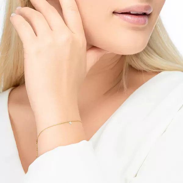 Leaf Jewelry Armkette Pure Diamanten, 18 K Gelbgold Cyber Monday