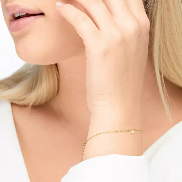 Leaf Jewelry Armkette Pure Diamanten, 18 K Gelbgold Cyber Monday