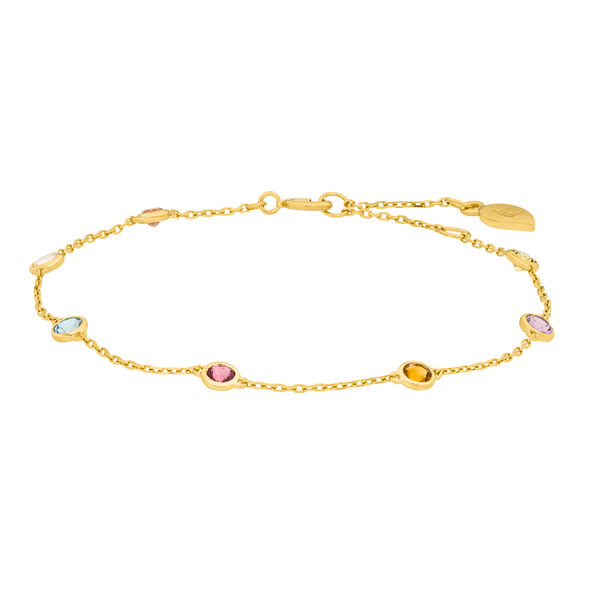 Leaf Jewelry Armkette Fine Gems, 14K Gelbgold Heißer Verkauf