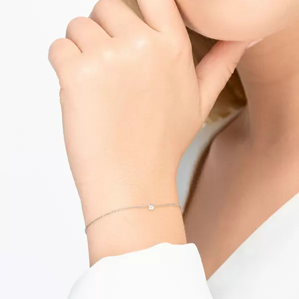Leaf Jewelry Armkette Pure Diamanten, 18 K Weißgold Neueste Mode