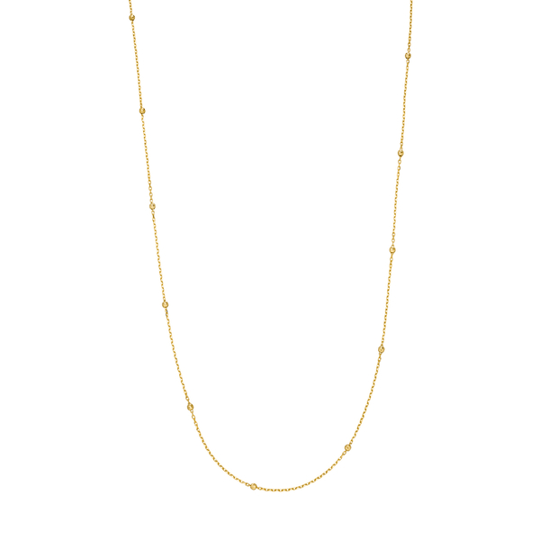 Leaf Jewelry Halskette Beads, 14K Gelbgold Tiefpreis