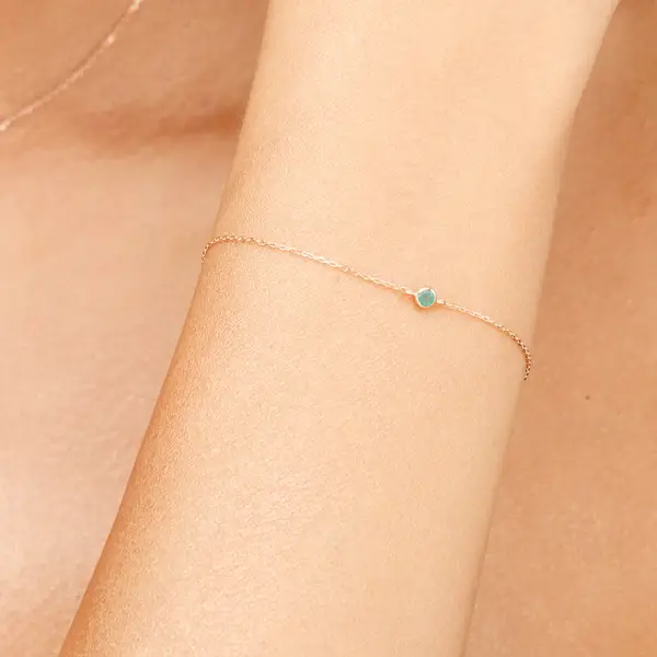 Leaf Jewelry Armkette Smaragd, 14K Weißgold JETZT KAUFEN