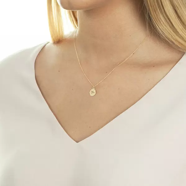 Leaf Jewelry Halskette Birds, 14 K Gelbgold Sonderangebot der Fabrik